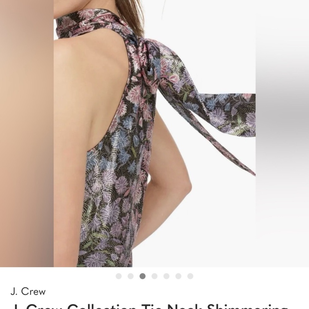 J. Crew Floral A-Line Skirt in Black with Pink, Blue & Green Accents
